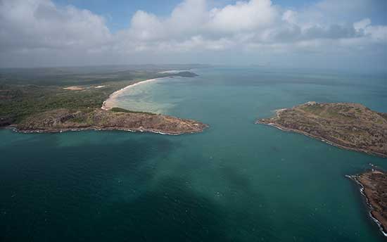 Top of Australia from the air 
