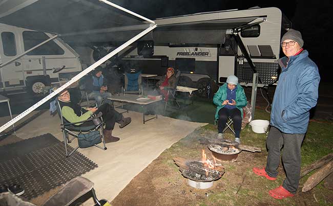 Camp at Warrunbungle from the drone